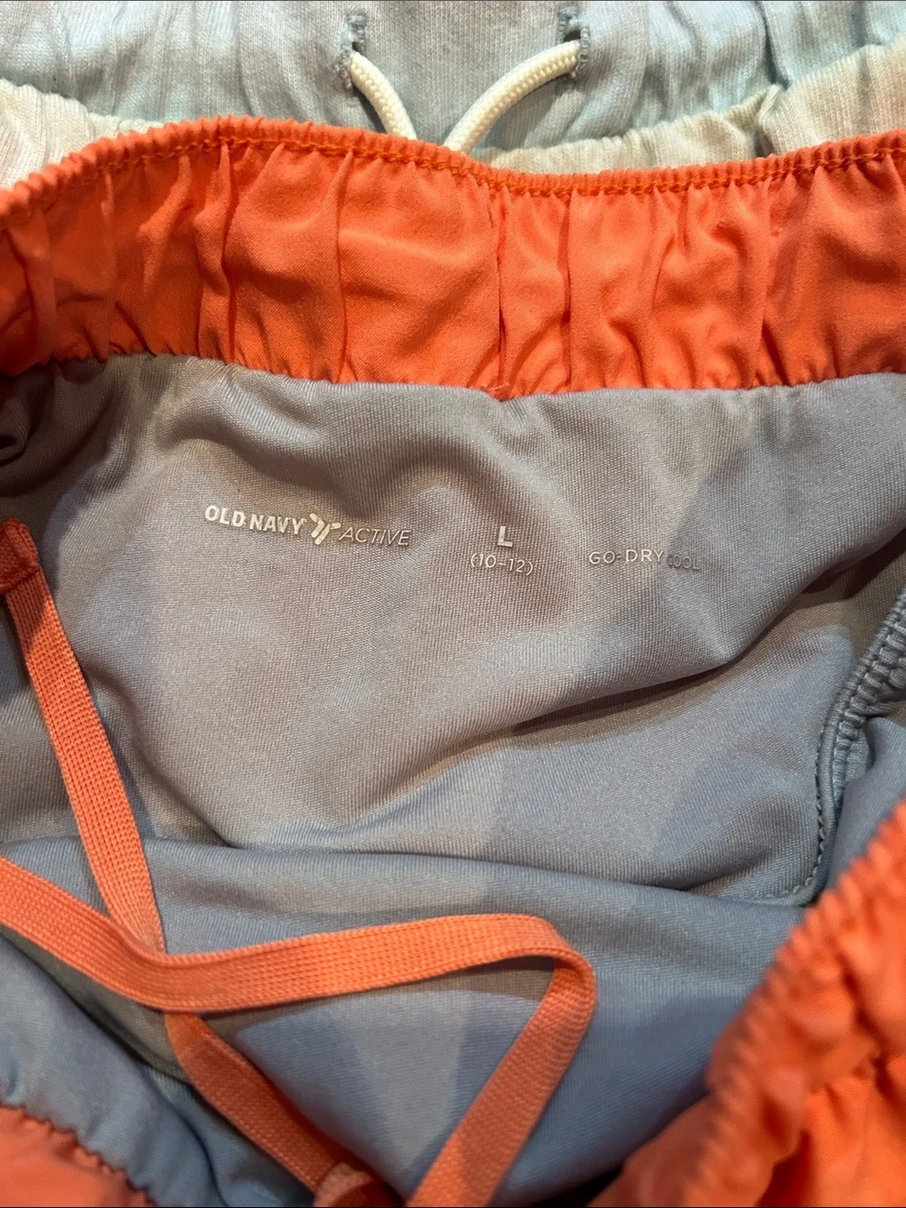 Old Navy Active Girls Shorts Set — Floral Pink & Blue, Coral, Sage, Light Gray